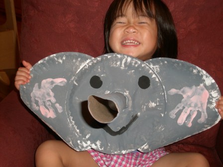 Karis and her elephant